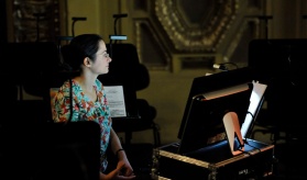 Our pianist Maria Kiosseva takes care of the music in the rehearsals without the orchestra