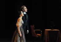 Tatiana and Onegin in the last moments of the performance