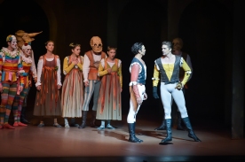 Matteo Crockard-Villa and Jason Reilly: Tybalt challenges Romeo to a duell.