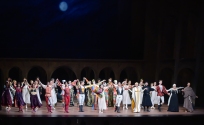 The entire cast takes a bow - the last performance in Singapore comes to an end.
