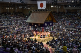 The Sumo Wrestler Championship in the Convention Center of the Sunpalace